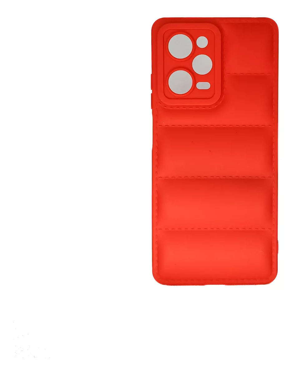 Protectores para celular  para Xiaomi  Redmi Note 12 Pro (5G) / Poco X5 Pro 5G Funda de tpu Puffer Rojo