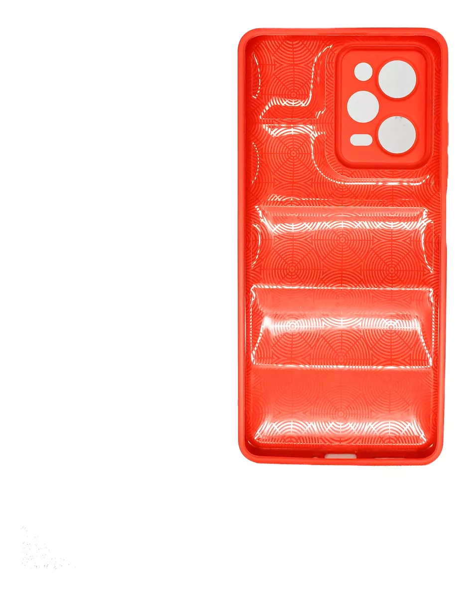 Protectores para celular  para Xiaomi  Redmi Note 12 Pro (5G) / Poco X5 Pro 5G Funda de tpu Puffer Rojo