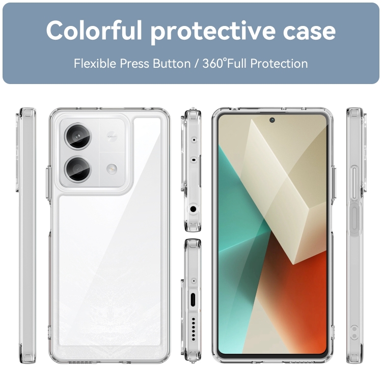 Protectores para celular  para Xiaomi  Redmi Note 13 5G Funda de acr�lico y tpu Transparente
