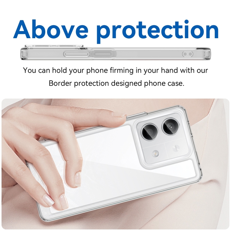 Protectores para celular  para Xiaomi  Redmi Note 13 5G Funda de acr�lico y tpu Transparente