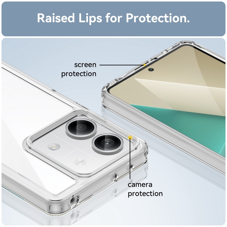 Protectores para celular  para Xiaomi  Redmi Note 13 5G Funda de acr�lico y tpu Transparente