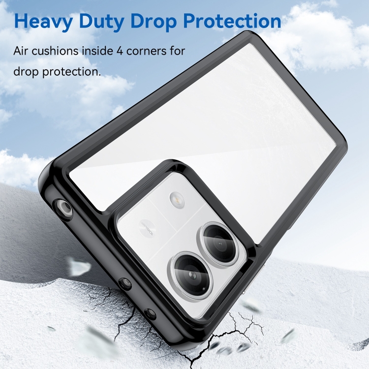 Protectores para celular  para Xiaomi  Redmi Note 13 5G Funda de acr�lico y tpu Negro