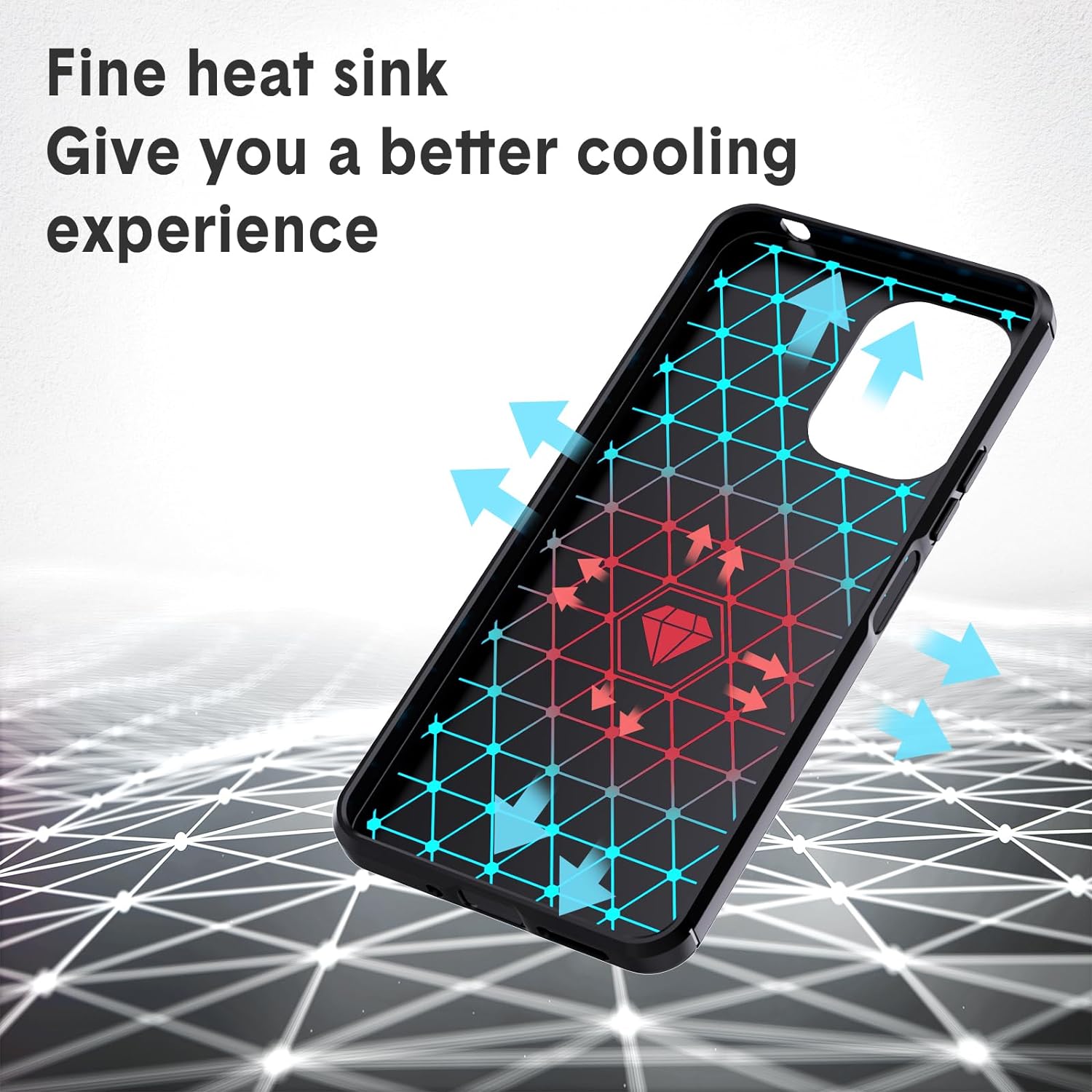 Protectores para celular  para Xiaomi  Redmi 13c 4G y 5G / Poco C65 Funda de tpu fibra de carbono Negro