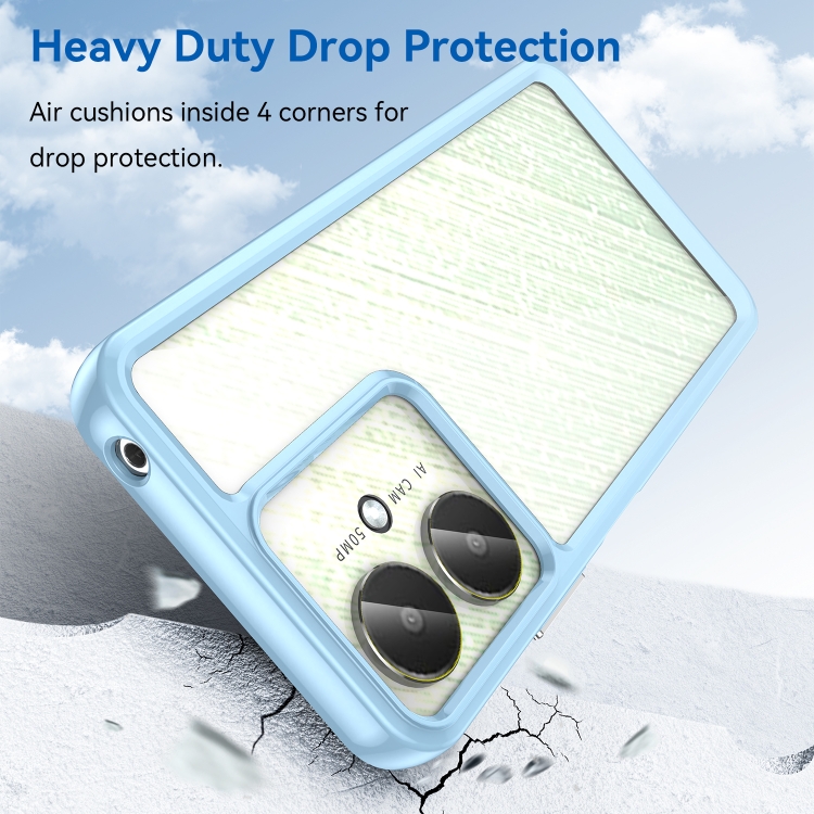 Protectores para celular  para Xiaomi  Redmi 13c 4G y 5G / Poco C65 Funda de acr�lico y tpu Celeste