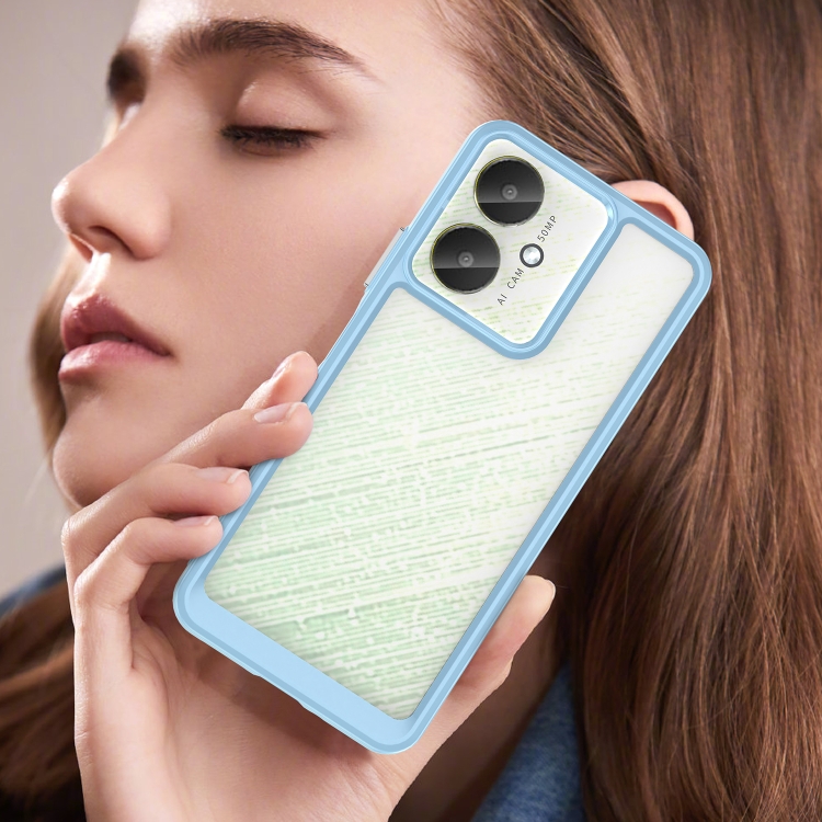 Protectores para celular  para Xiaomi  Redmi 13c 4G y 5G / Poco C65 Funda de acr�lico y tpu Celeste