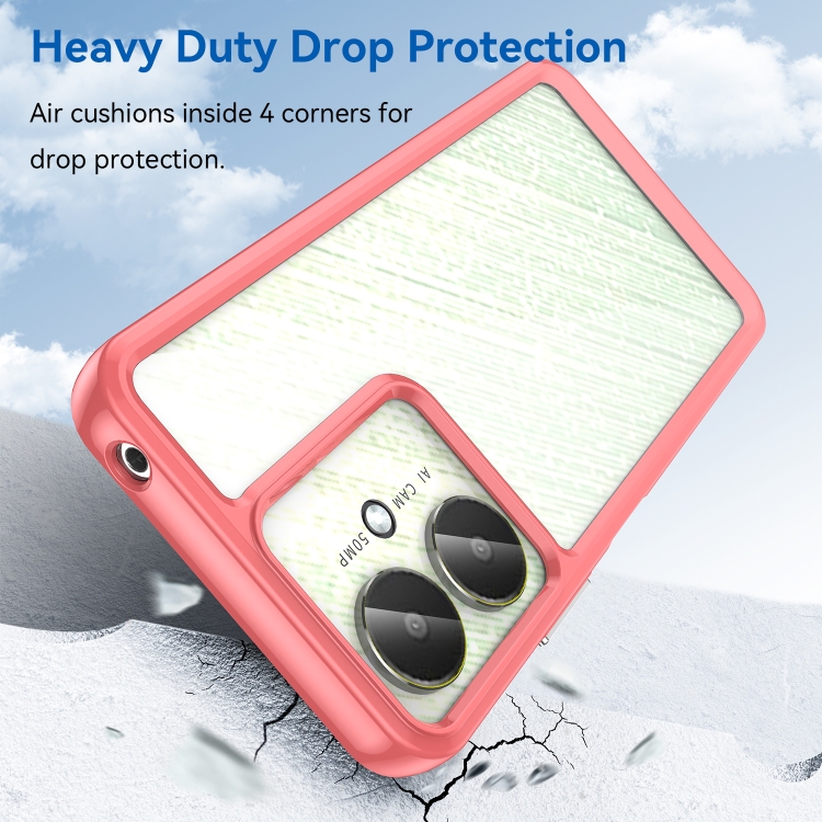 Protectores para celular  para Xiaomi  Redmi 13c 4G y 5G / Poco C65 Funda de acr�lico y tpu Coral