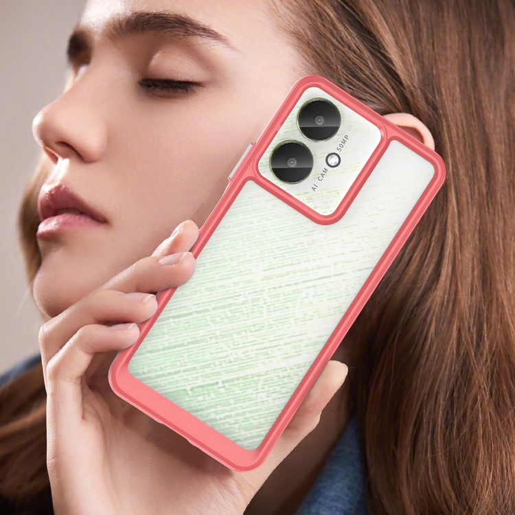 Protectores para celular  para Xiaomi  Redmi 13c 4G y 5G / Poco C65 Funda de acr�lico y tpu Coral