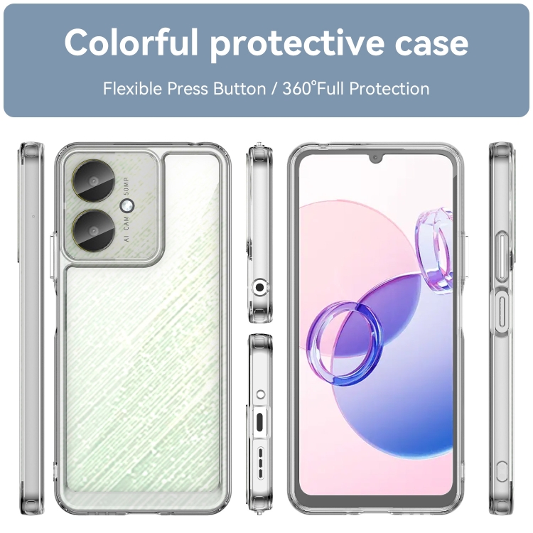 Protectores para celular  para Xiaomi  Redmi 13c 4G y 5G / Poco C65 Funda de acr�lico y tpu Transparente