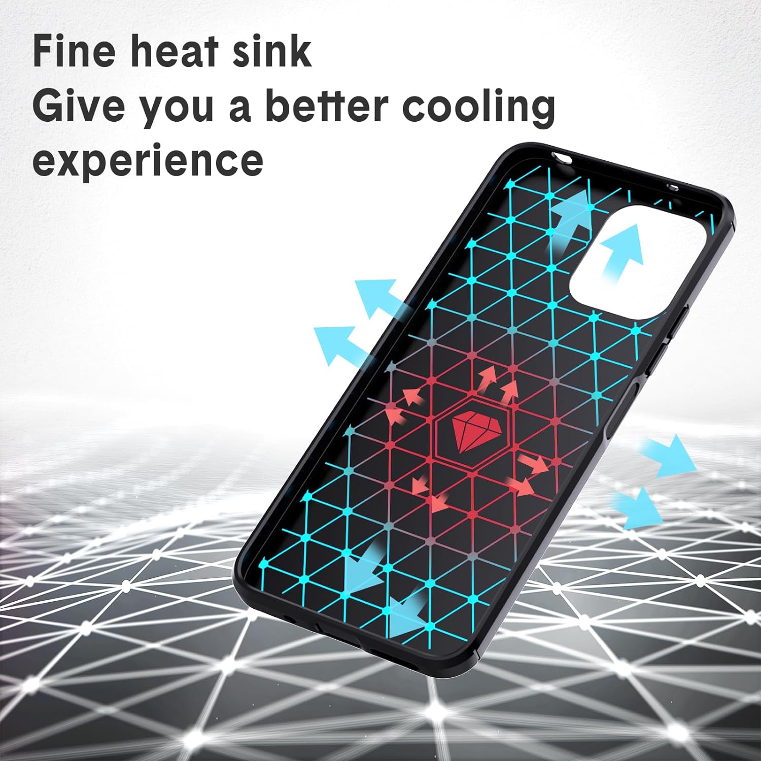 Protectores para celular  para Xiaomi  Redmi 12 4G Funda de tpu fibra de carbono Negro
