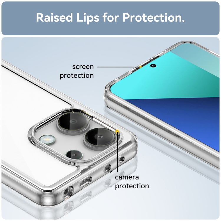 Protectores para celular  para Xiaomi  Redmi Note 13 4G Funda de acr�lico y tpu Transparente