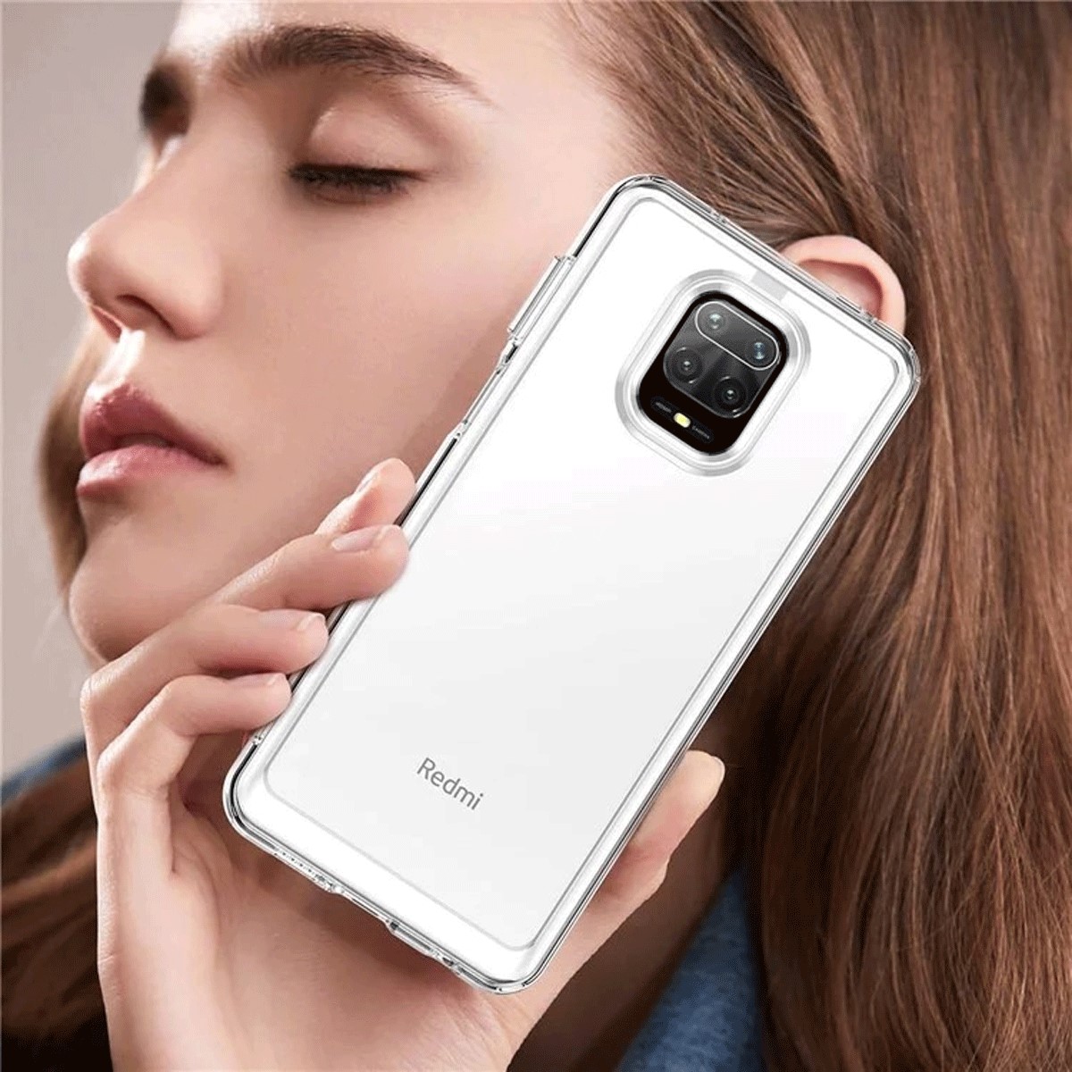 Protectores para celular  para Xiaomi  Redmi Note 9s / 9 Pro Funda de acr�lico y tpu Transparente