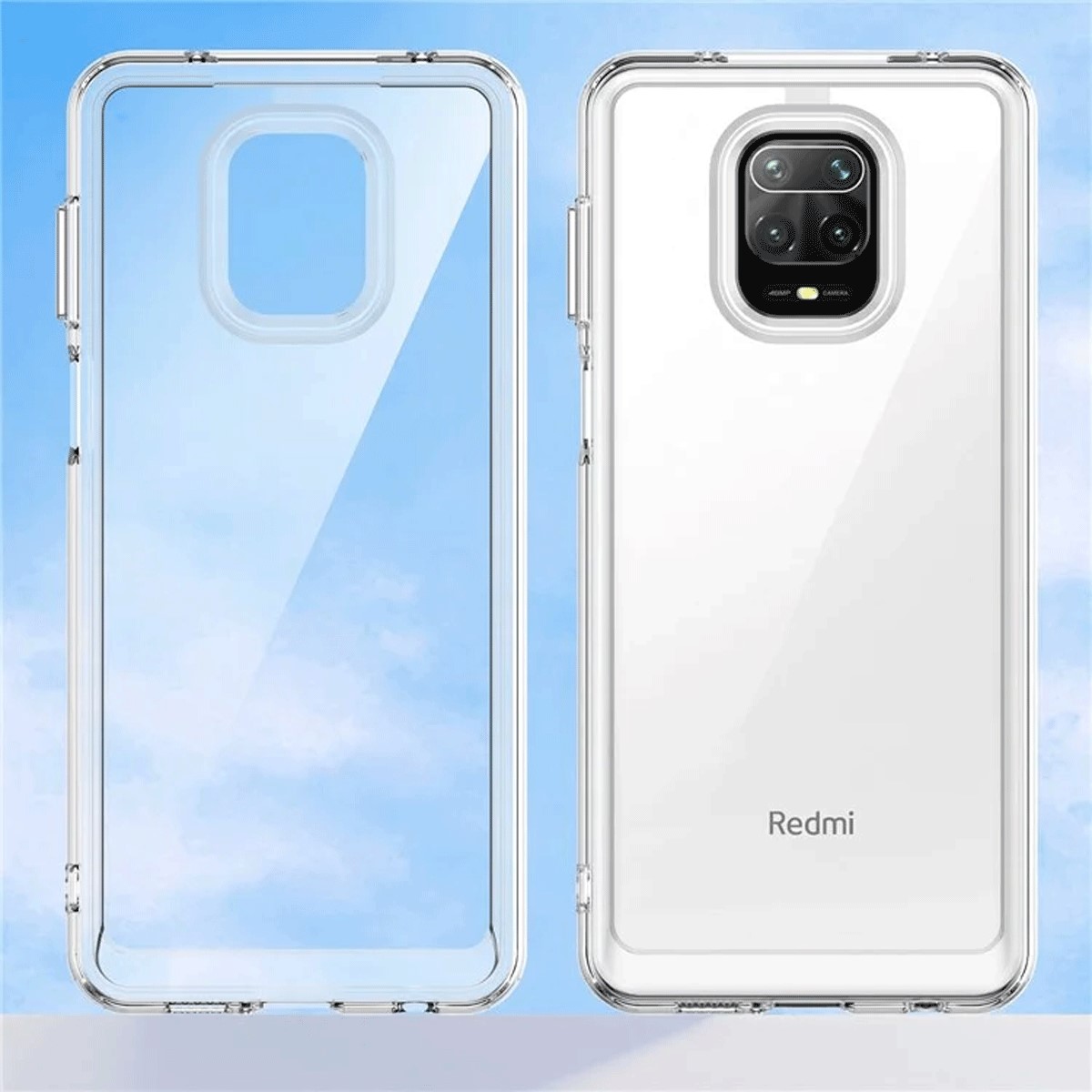 Protectores para celular  para Xiaomi  Redmi Note 9s / 9 Pro Funda de acr�lico y tpu Transparente