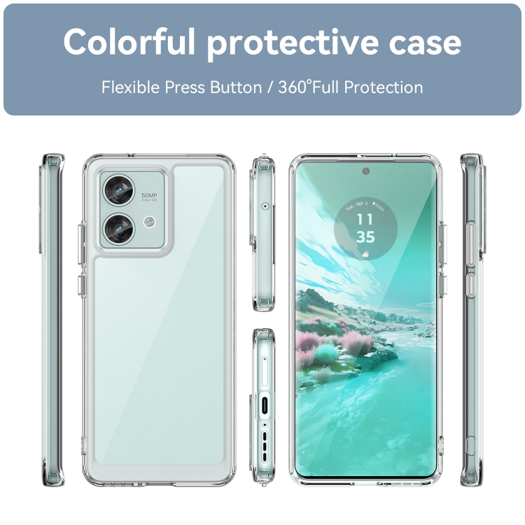 Protectores para celular  para Motorola  Edge 40 Neo Funda de acr�lico y tpu Transparente