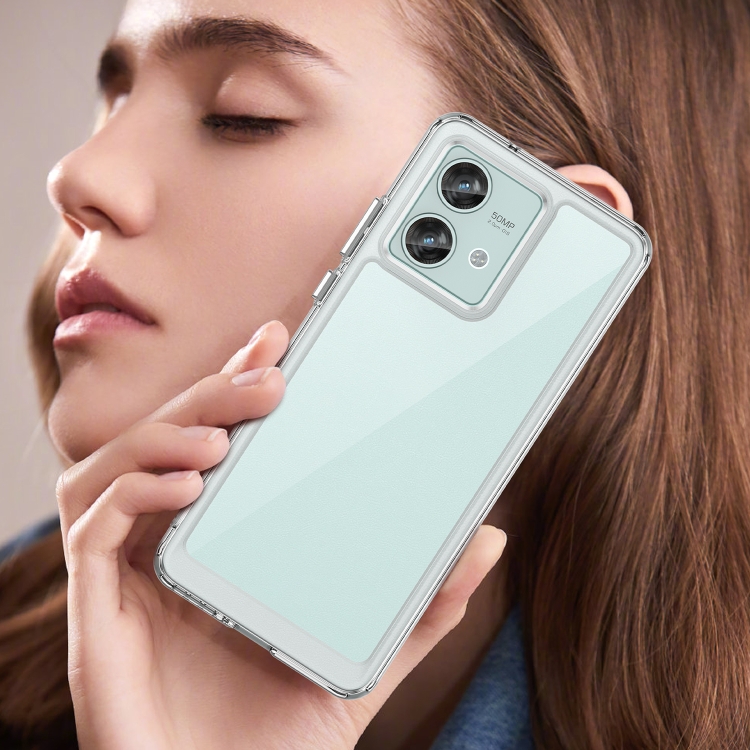 Protectores para celular  para Motorola  Edge 40 Neo Funda de acr�lico y tpu Transparente
