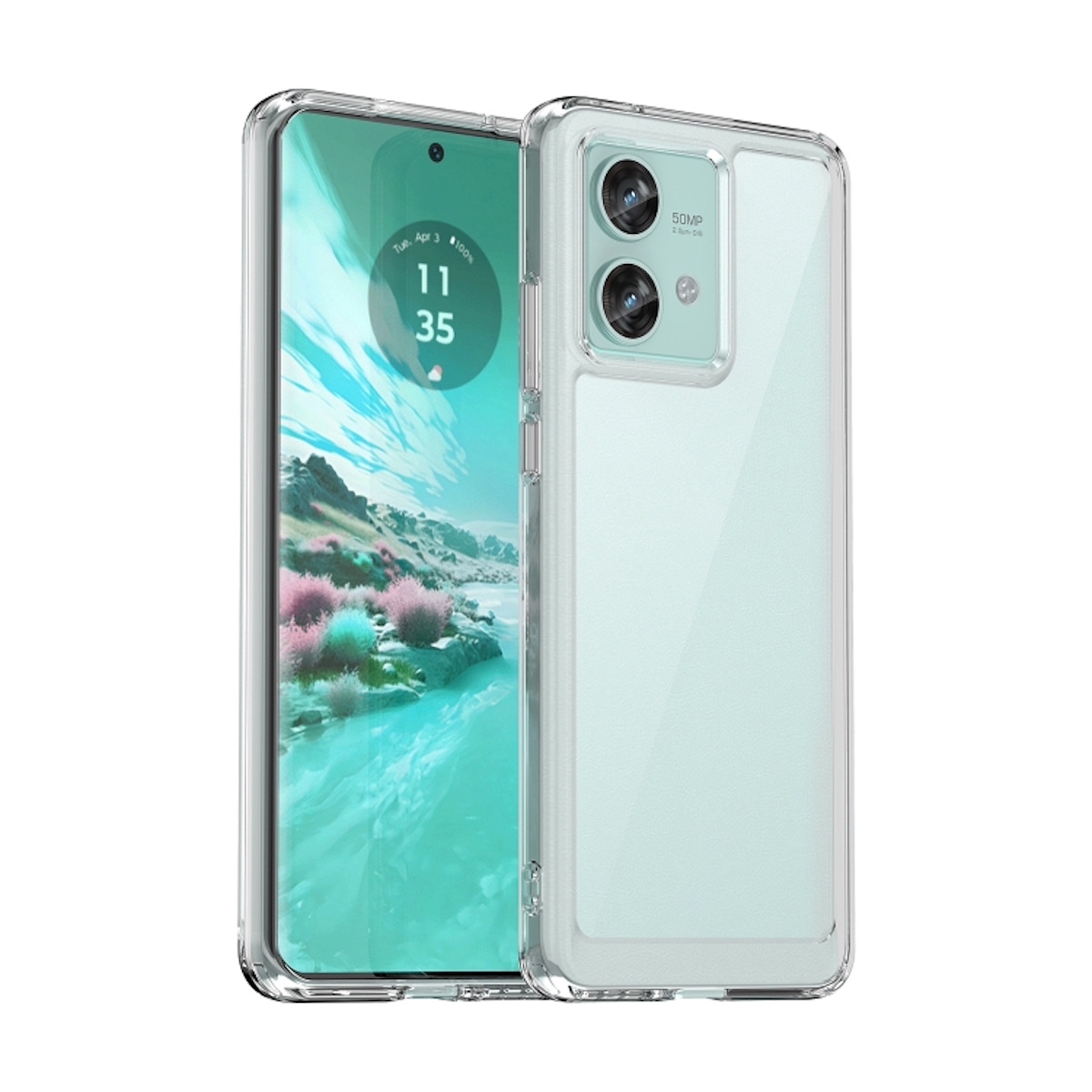 Protectores para celular  para Motorola  Edge 40 Neo Funda de acr�lico y tpu Transparente