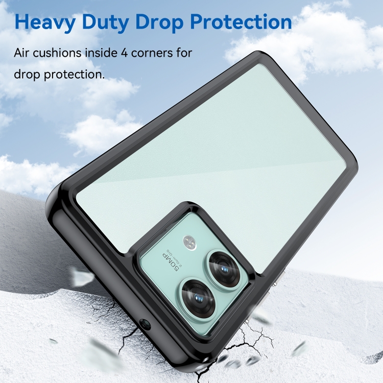 Protectores para celular  para Motorola  Edge 40 Neo Funda de acr�lico y tpu Negro