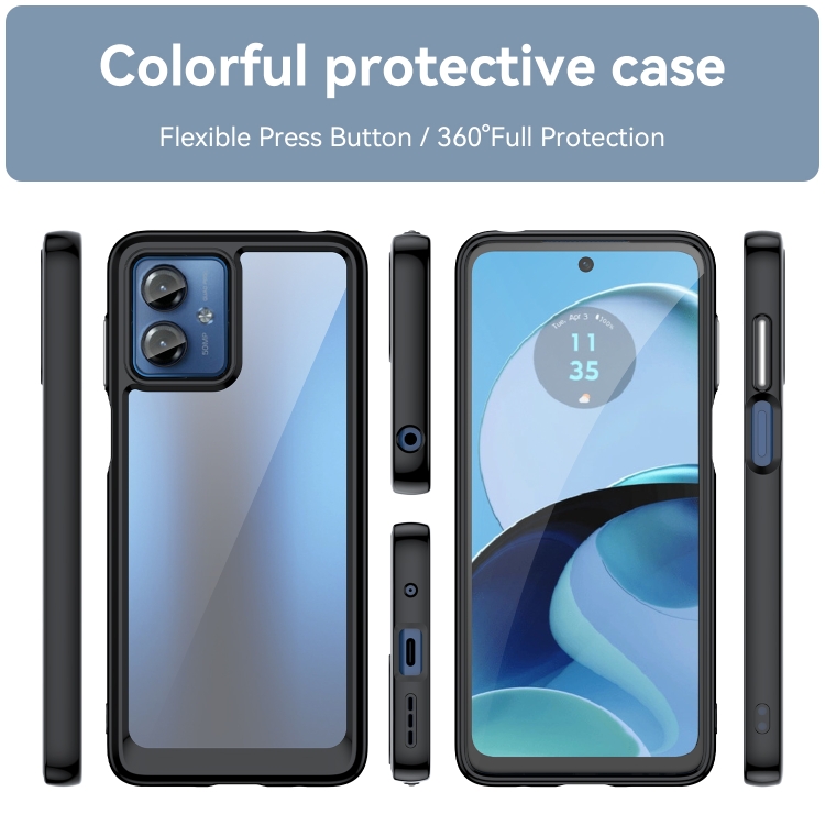 Protectores para celular  para Motorola  Moto G14 Funda de acr�lico y tpu Negro