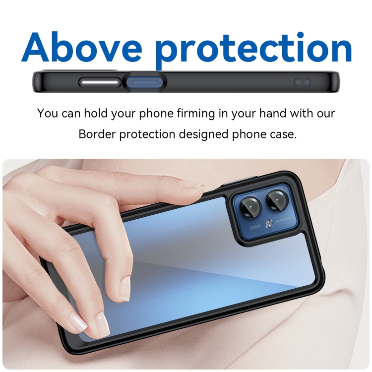 Protectores para celular  para Motorola  Moto G14 Funda de acr�lico y tpu Negro