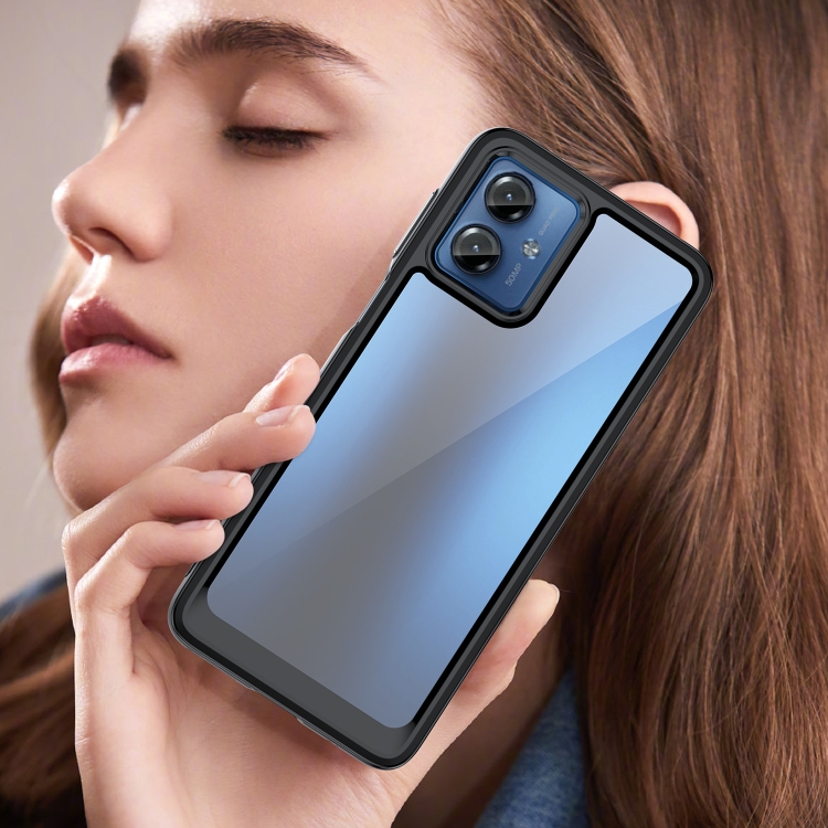 Protectores para celular  para Motorola  Moto G14 Funda de acr�lico y tpu Negro