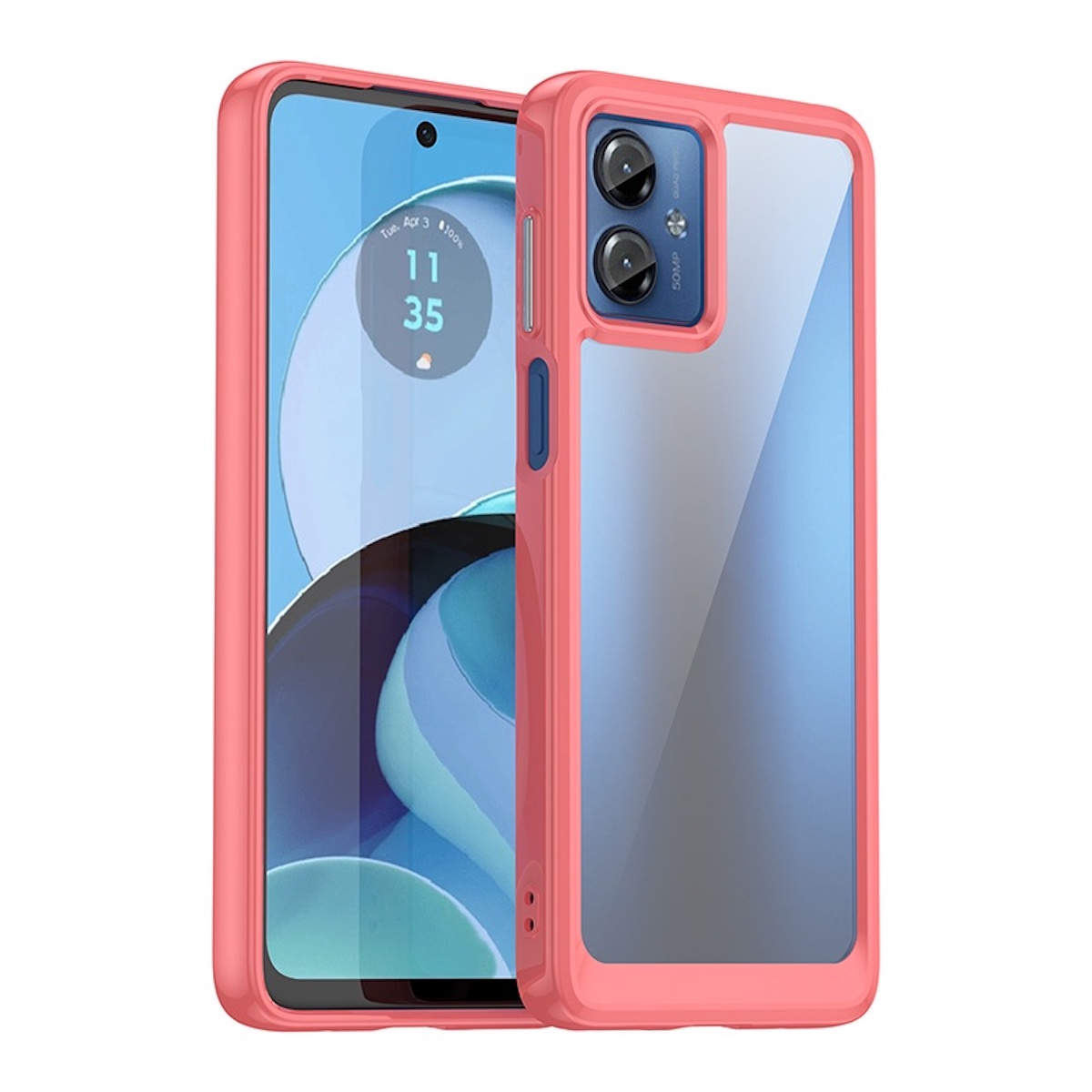 Protectores para celular  para Motorola  Moto G14 Funda de acr�lico y tpu Coral