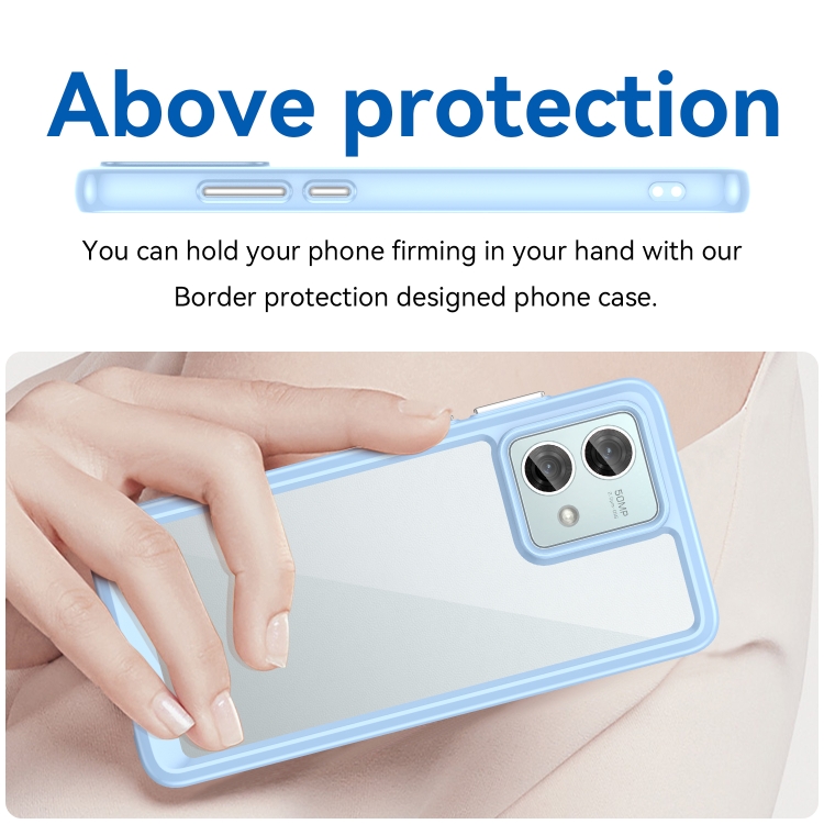 Protectores para celular  para Motorola  Moto G84 5G Funda de acr�lico y tpu Celeste