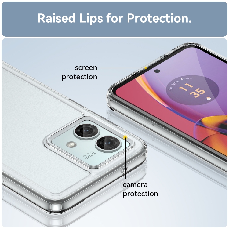 Protectores para celular  para Motorola  Moto G84 5G Funda de acr�lico y tpu Transparente
