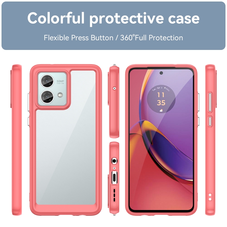 Protectores para celular  para Motorola  Moto G84 5G Funda de acr�lico y tpu Coral