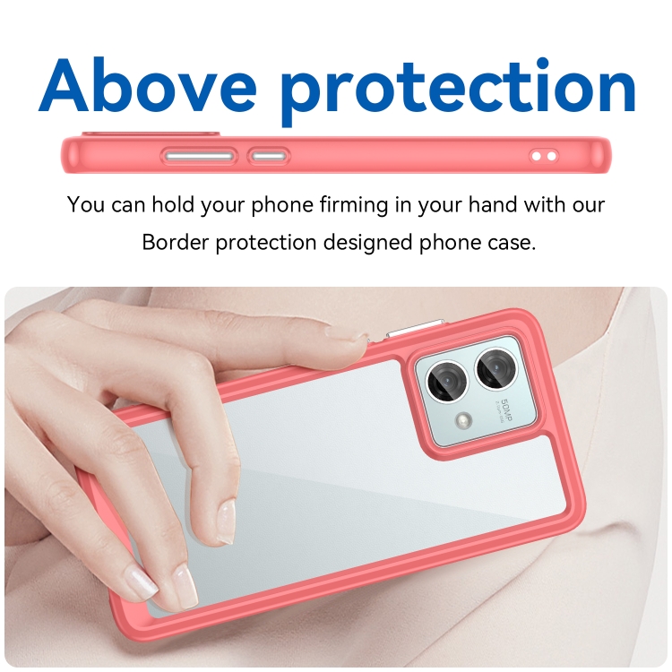Protectores para celular  para Motorola  Moto G84 5G Funda de acr�lico y tpu Coral