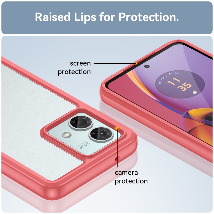 Protectores para celular  para Motorola  Moto G84 5G Funda de acr�lico y tpu Coral