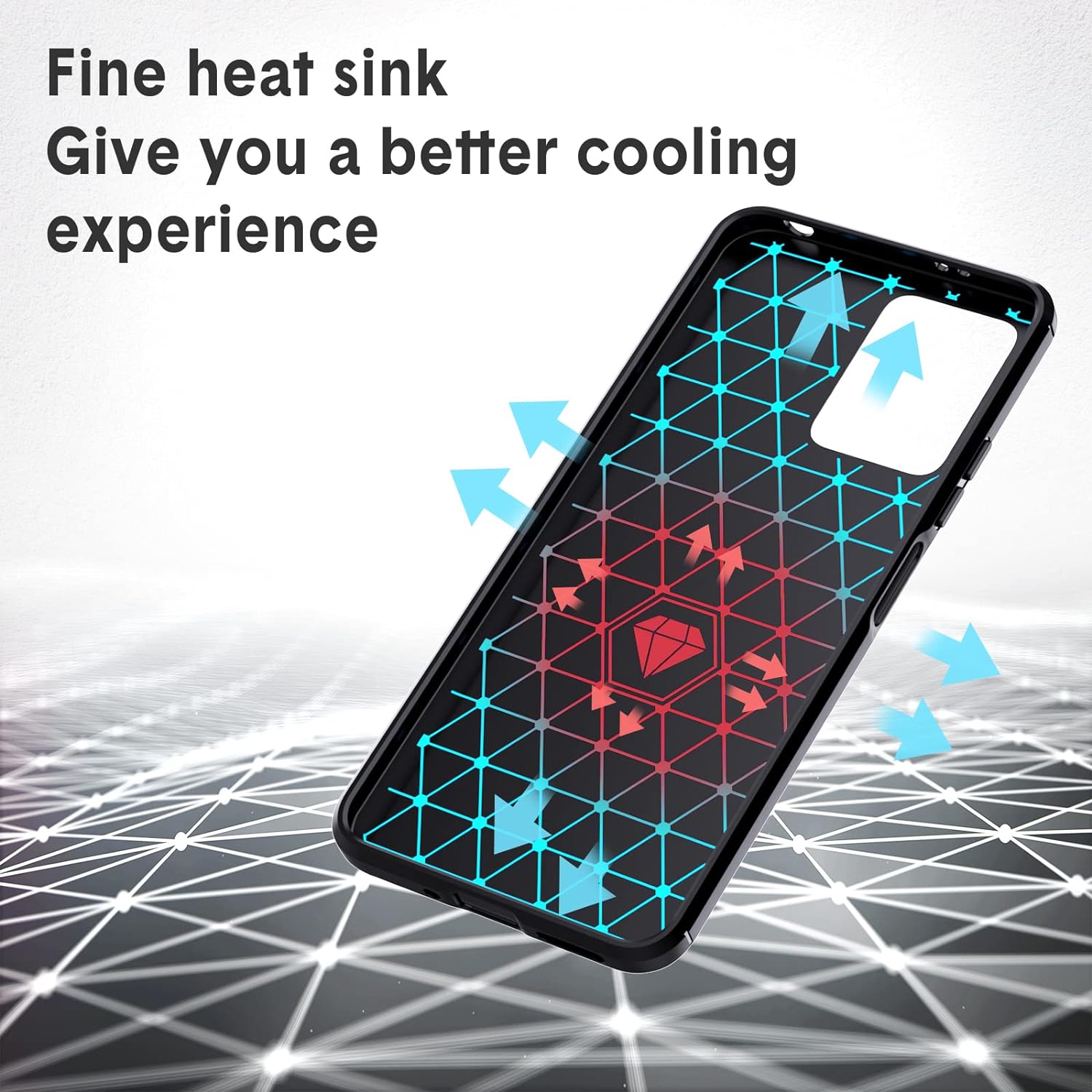 Protectores para celular  para Xiaomi  Redmi Note 12 (5G) / Poco X5 5G Funda de tpu fibra de carbono Negro