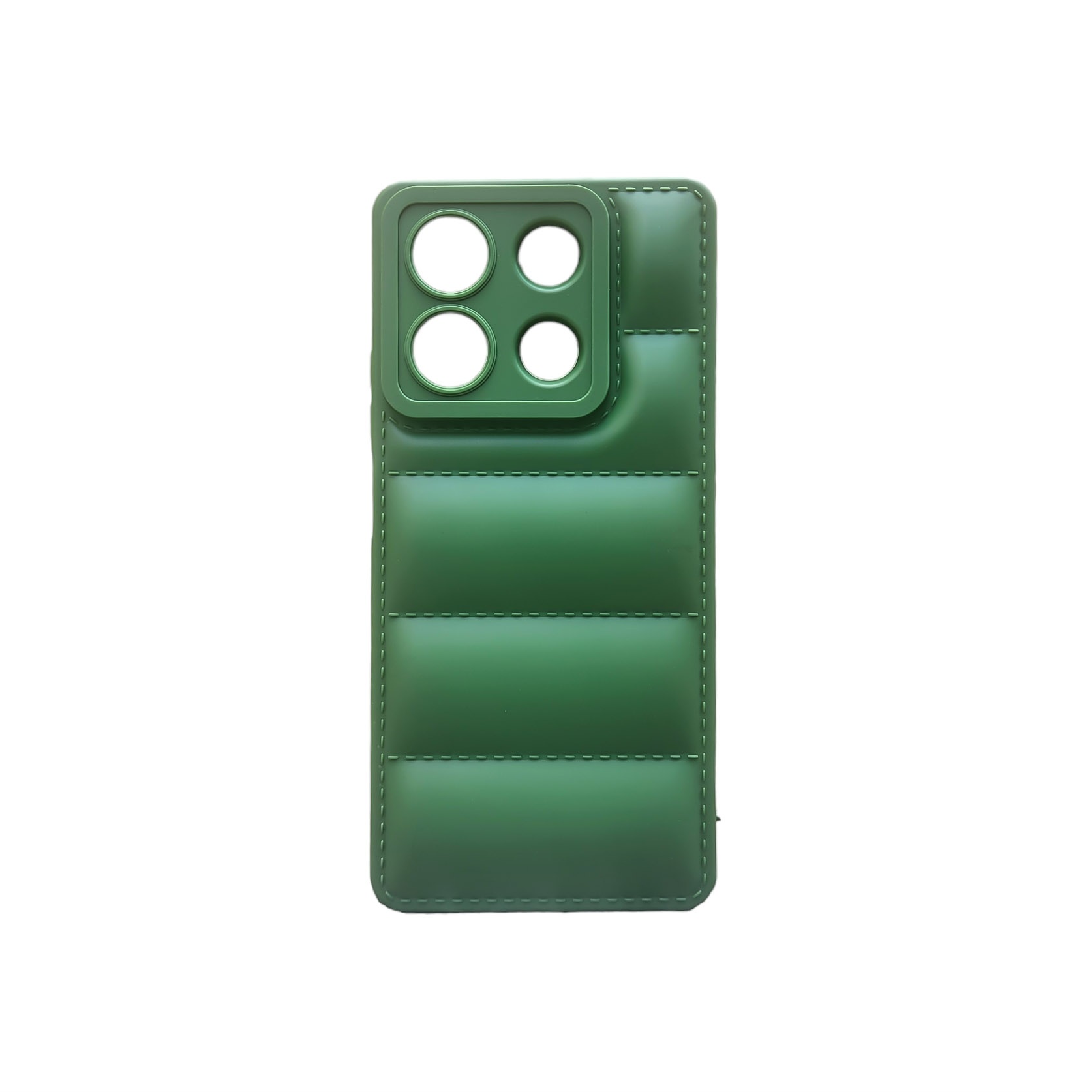 Protectores para celular  para Xiaomi  Redmi Note 13 5G Funda de tpu Puffer Verde