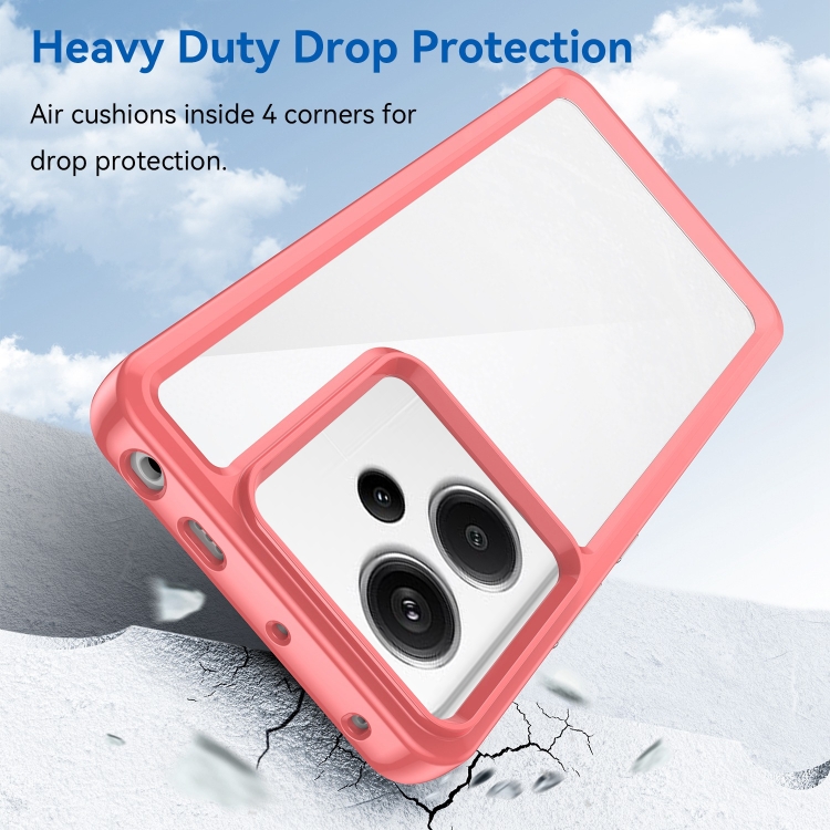 Protectores para celular  para Xiaomi  Redmi Note 13 Pro+ (Plus) 5G Funda de acr�lico y tpu Coral