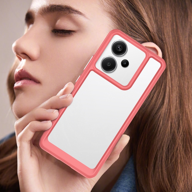 Protectores para celular  para Xiaomi  Redmi Note 13 Pro+ (Plus) 5G Funda de acr�lico y tpu Coral