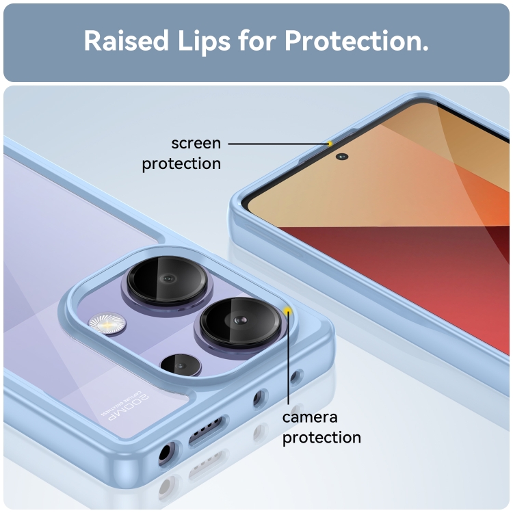 Protectores para celular  para Xiaomi  Redmi Note 13 Pro 4G / Poco M6 Pro Funda de acr�lico y tpu Celeste