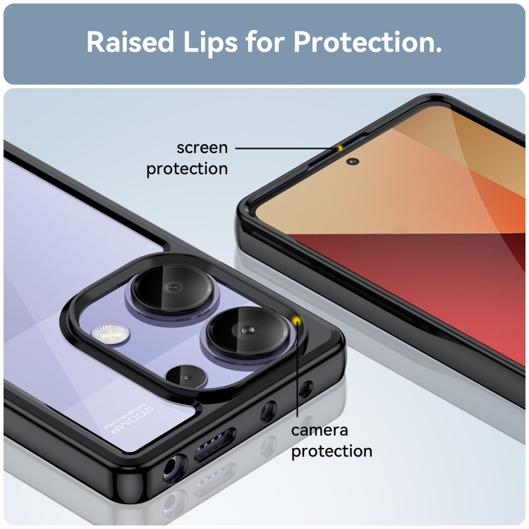 Protectores para celular  para Xiaomi  Redmi Note 13 Pro 4G / Poco M6 Pro Funda de acr�lico y tpu Negro