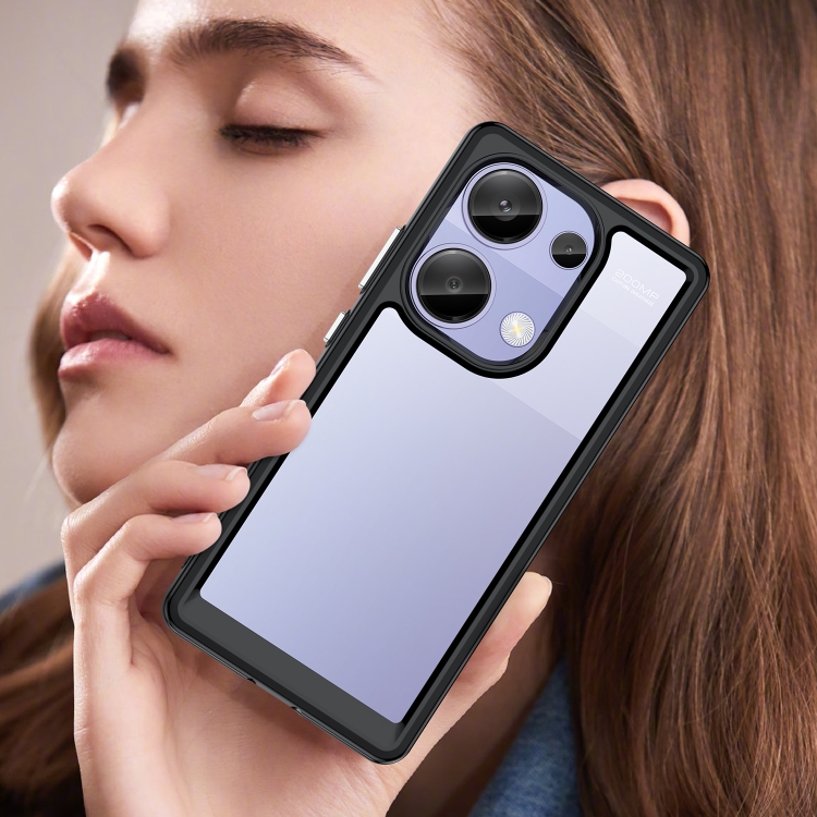 Protectores para celular  para Xiaomi  Redmi Note 13 Pro 4G / Poco M6 Pro Funda de acr�lico y tpu Negro