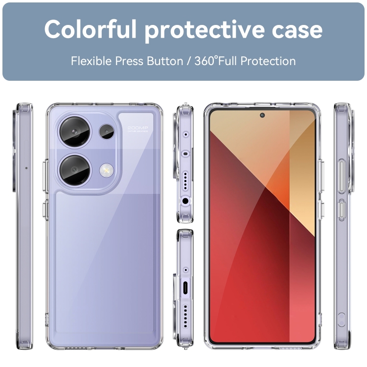 Protectores para celular  para Xiaomi  Redmi Note 13 Pro 4G / Poco M6 Pro Funda de acr�lico y tpu Transparente
