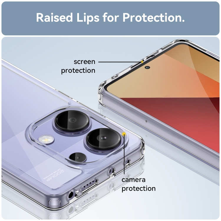 Protectores para celular  para Xiaomi  Redmi Note 13 Pro 4G / Poco M6 Pro Funda de acr�lico y tpu Transparente