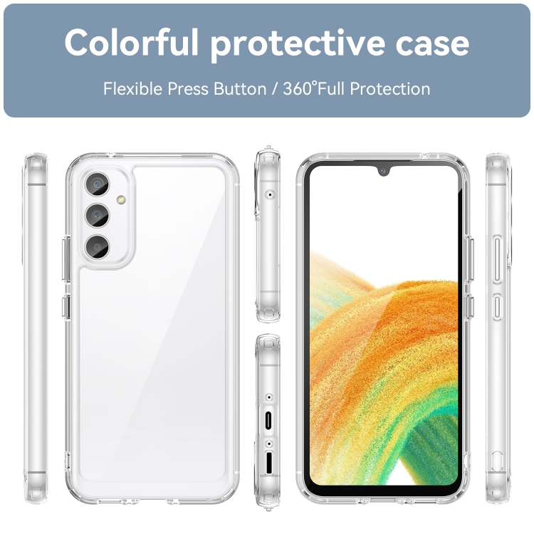 Protectores para celular  para Samsung  A34 Funda de acr�lico y tpu Transparente