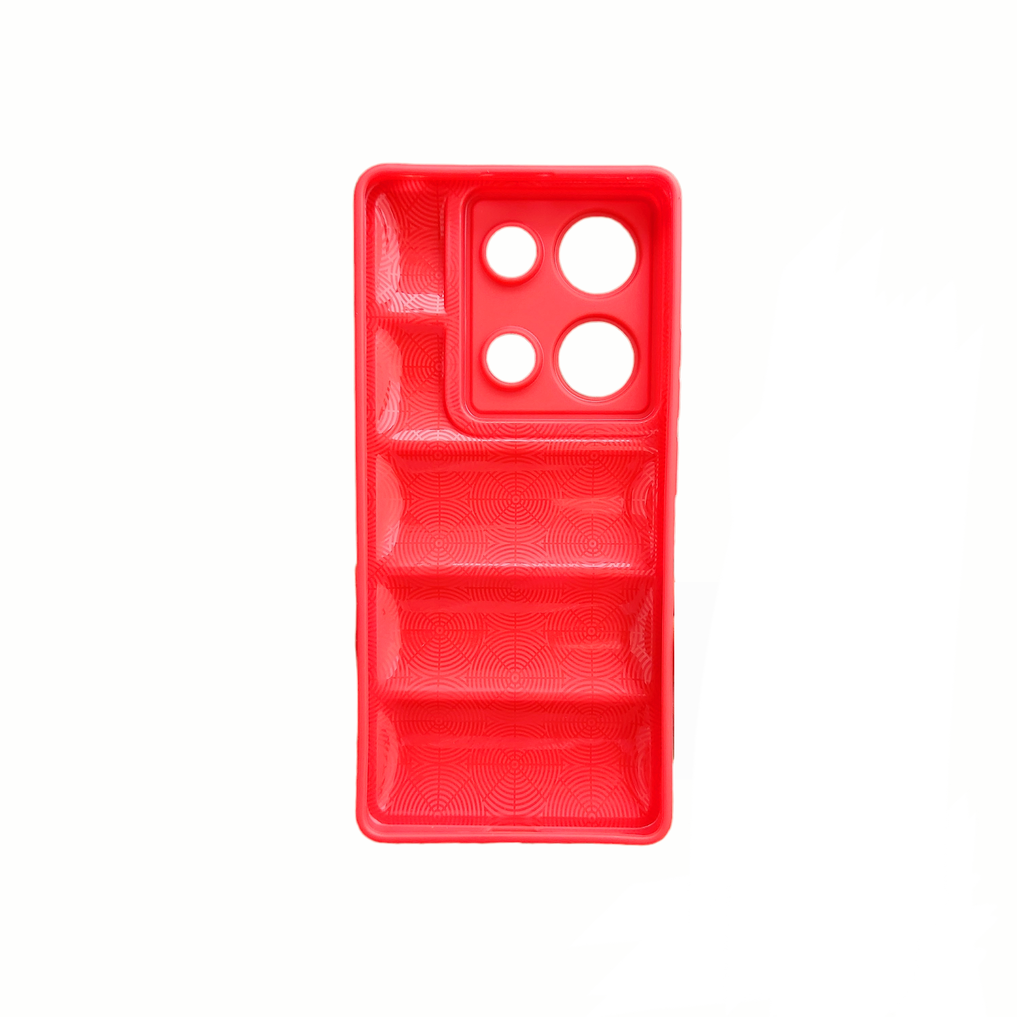 Protectores para celular  para Xiaomi  Redmi Note 13 Pro 4G / Poco M6 Pro Funda de tpu Puffer Rojo