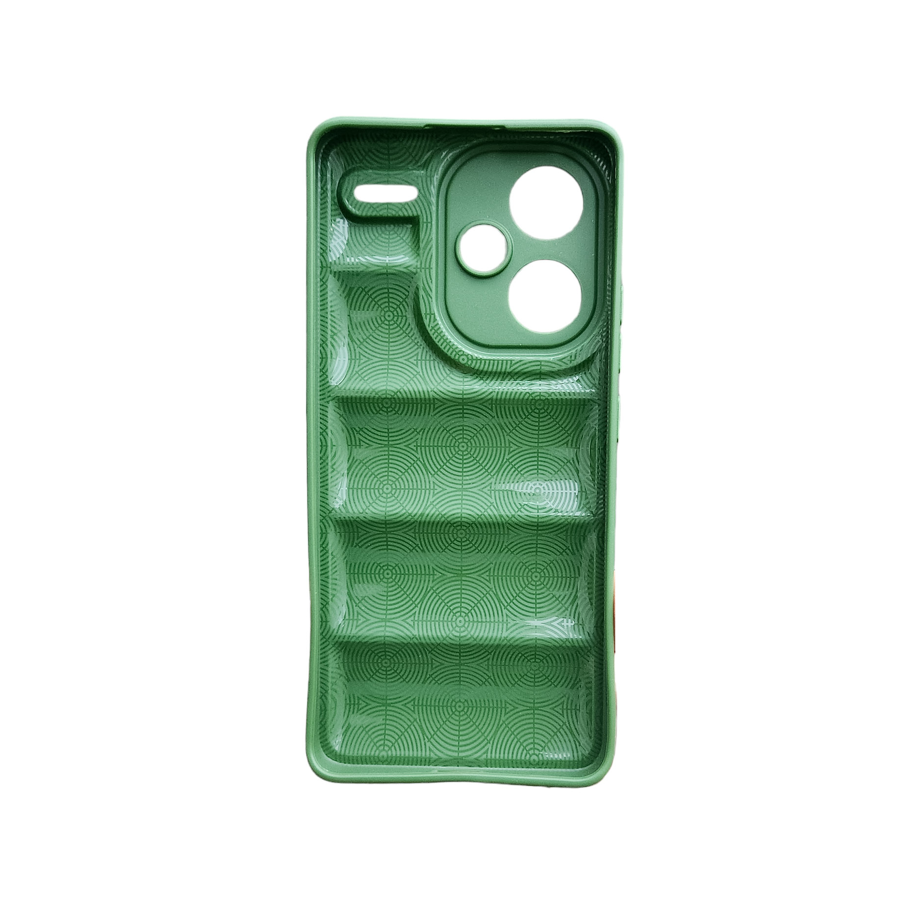 Protectores para celular  para Xiaomi  Redmi Note 13 Pro+ (Plus) 5G Funda de tpu Puffer Verde