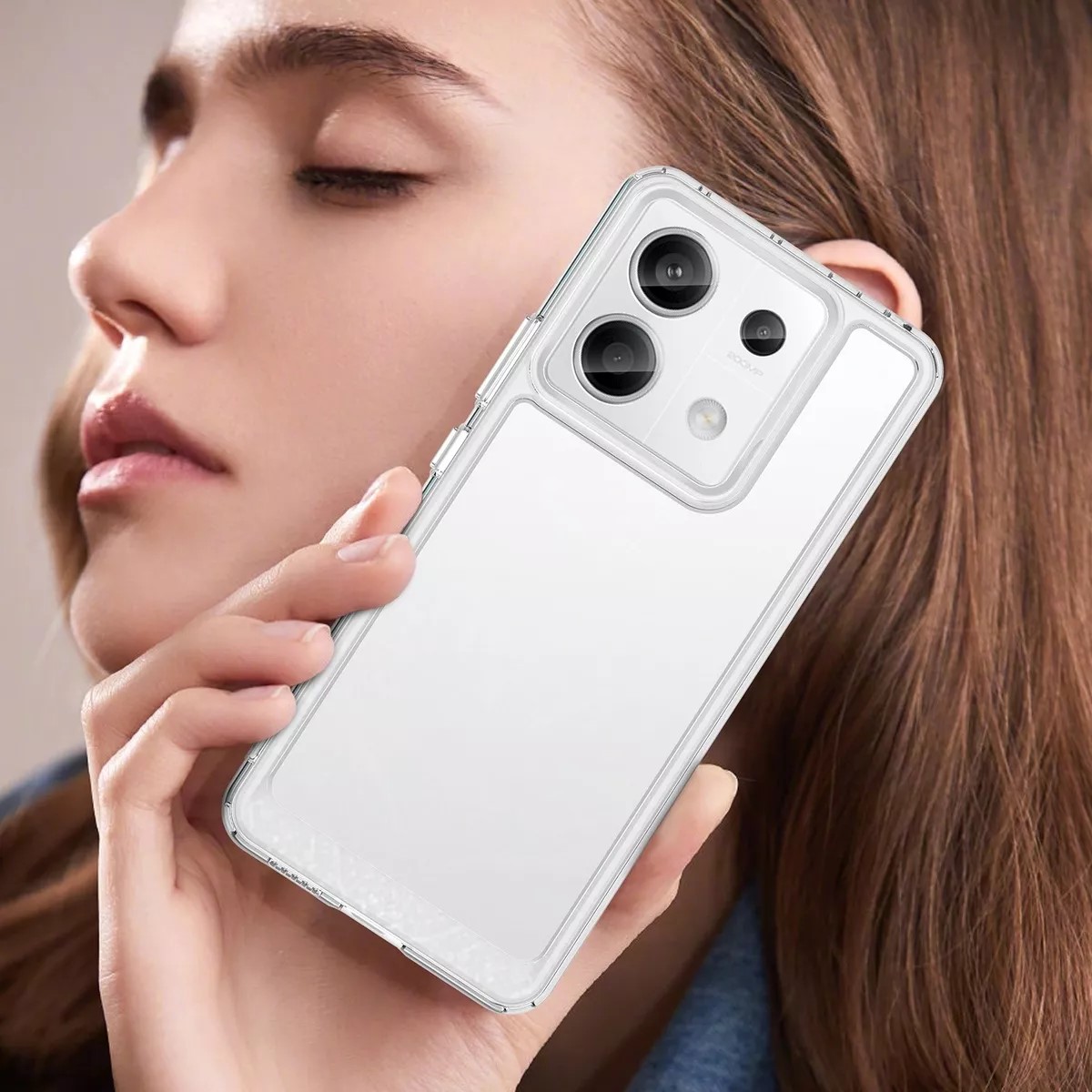 Protectores para celular  para Xiaomi  Redmi Note 13 Pro 5G / Poco X6 5G Funda de acr�lico y tpu Transparente