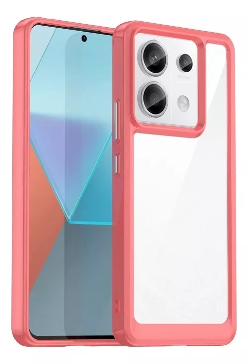 Protectores para celular  para Xiaomi  Redmi Note 13 Pro 5G / Poco X6 5G Funda de acr�lico y tpu Coral