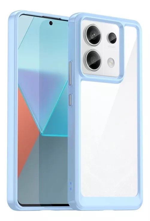 Protectores para celular  para Xiaomi  Redmi Note 13 Pro 5G / Poco X6 5G Funda de acr�lico y tpu Celeste