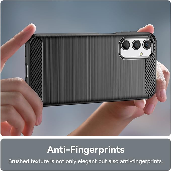 Protectores para celular  para Samsung  A25 Funda de tpu fibra de carbono Negro