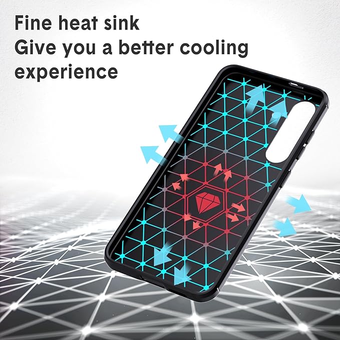 Protectores para celular  para Samsung  S24 PLUS Funda de tpu fibra de carbono Negro