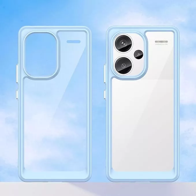 Protectores para celular  para Xiaomi  Redmi Note 13 Pro+ (Plus) 5G Funda de acr�lico y tpu Celeste