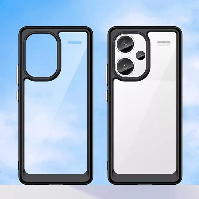 Protectores para celular  para Xiaomi  Redmi Note 13 Pro+ (Plus) 5G Funda de acr�lico y tpu Negro